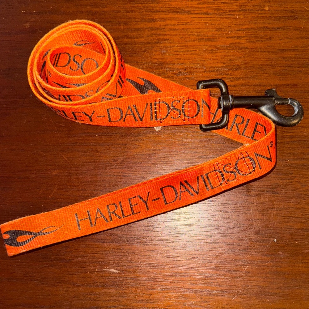 Harley-Davidson Vibrant Orange Pet Leash